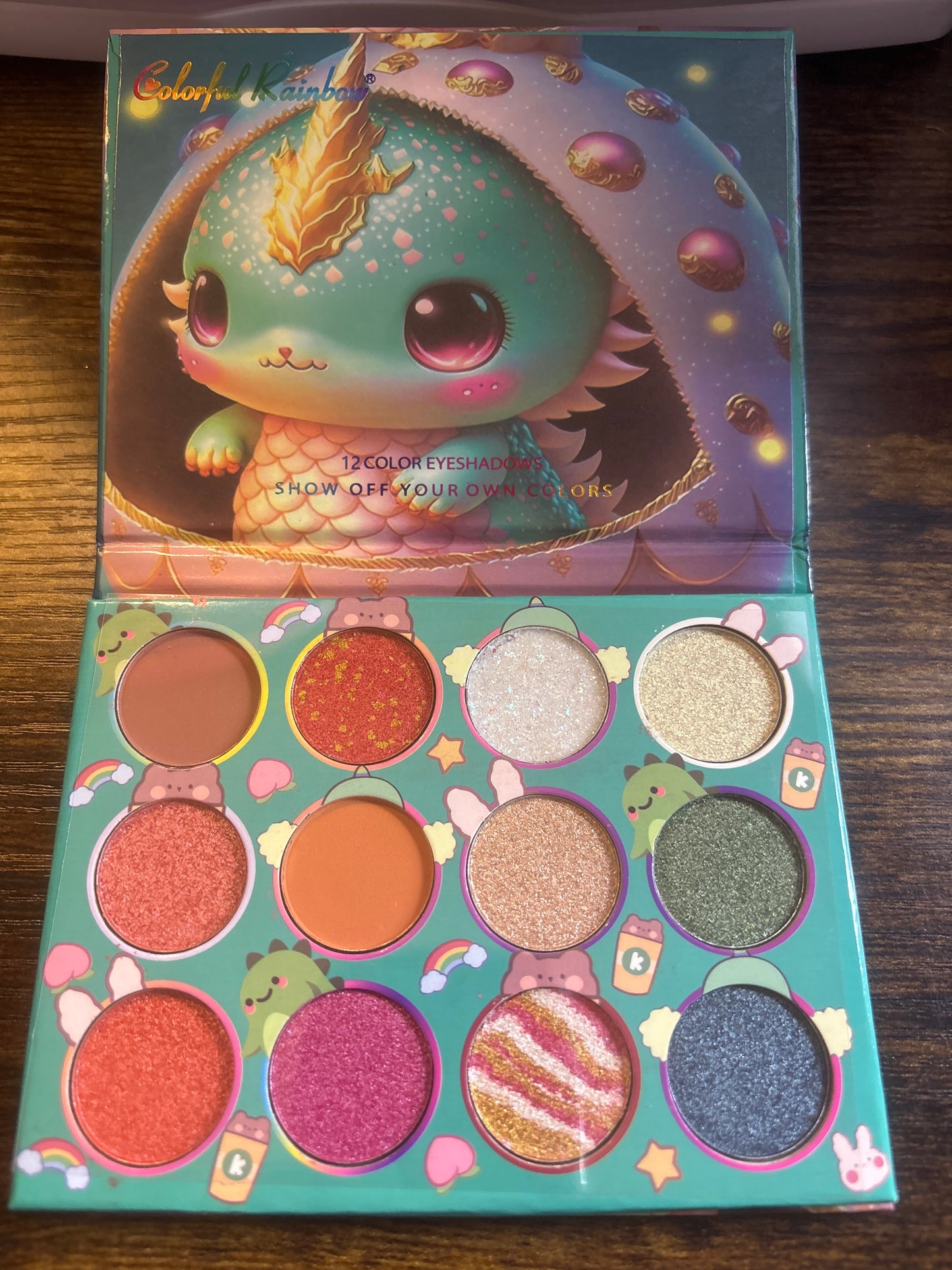 Colorful Rainbow Eyeshadow Palette