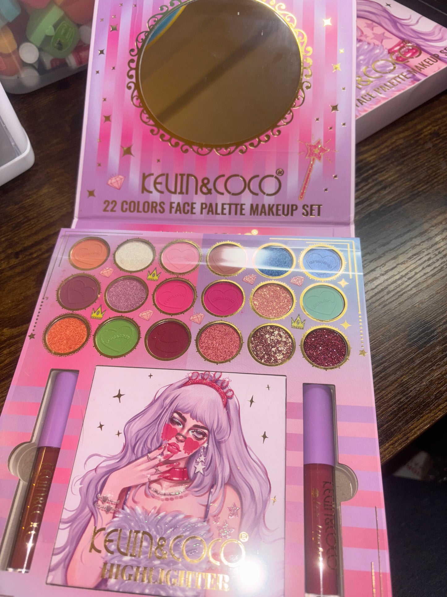 Kevin and Coco 22 color Face Palette Makeup Set