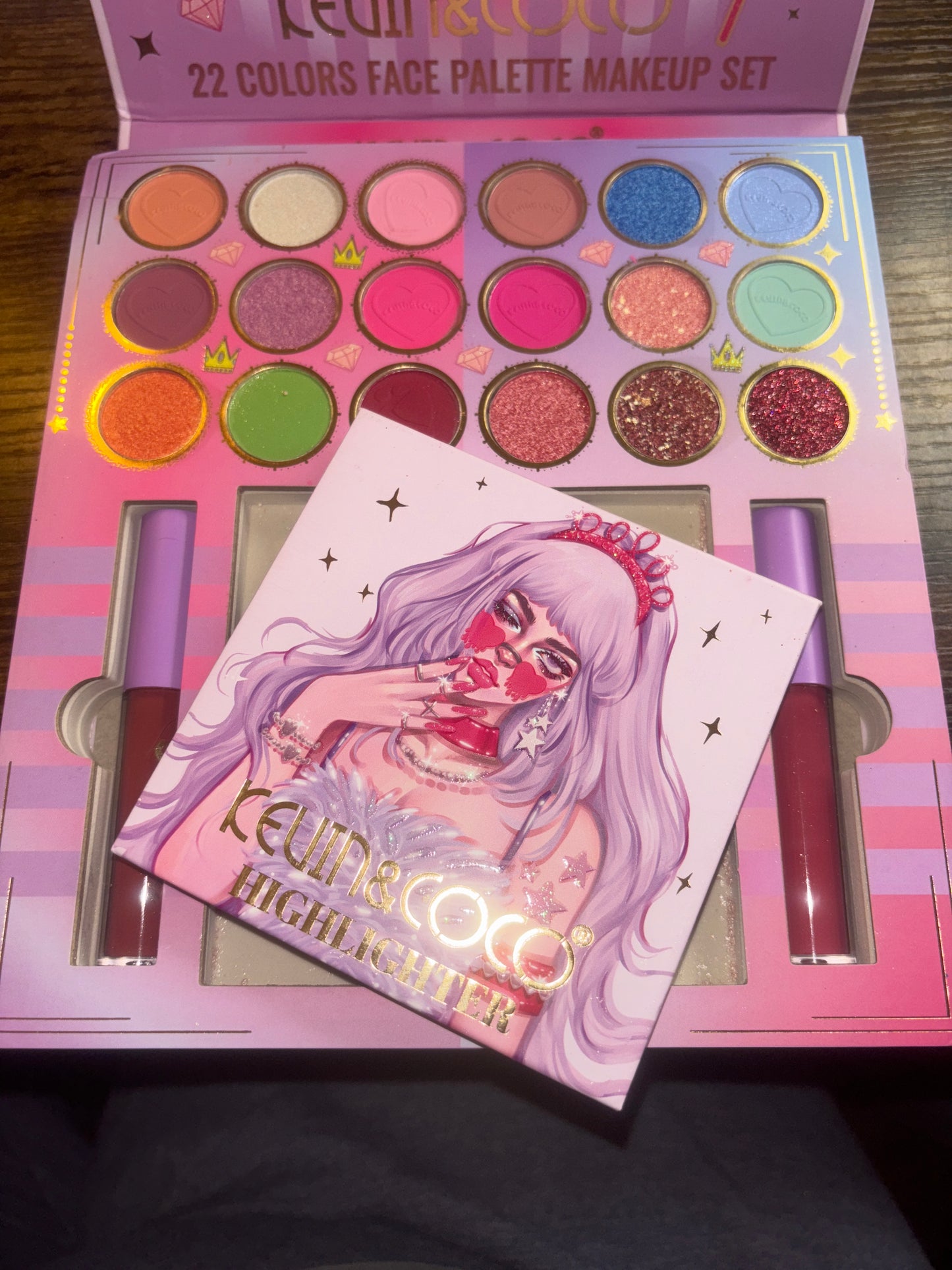 Kevin and Coco 22 color Face Palette Makeup Set